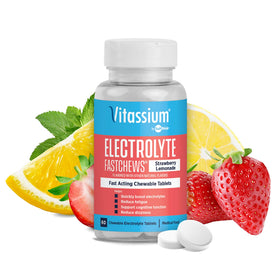 Vitassium FastChews tablettes électrolytes fraise citron face avant