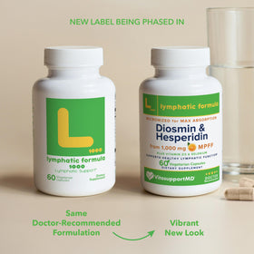 VITASUPPORTMD Lymphatic Formula 1000mg 60 Capsules - capsules à l'intérieur