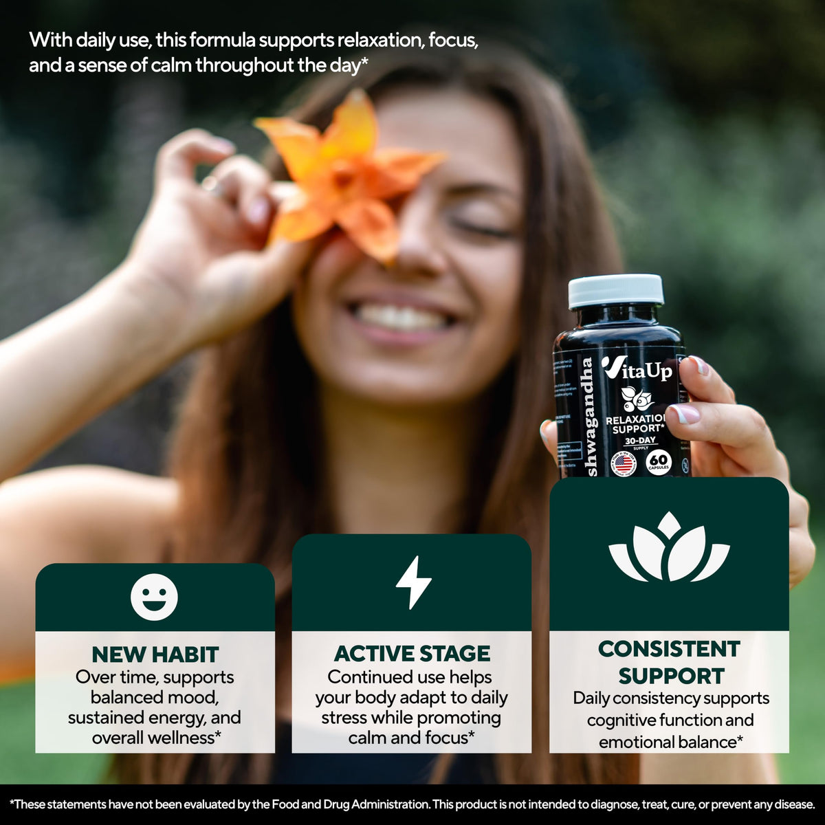 VitaUp Ashwagandha Capsules - présentation des ingrédients