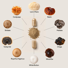 VitaUp Complément Alimentaire Champignons - Détails de l'étiquette