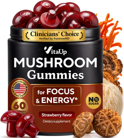 VitaUp Gummies aux Champignons 60 Gummies vue de face