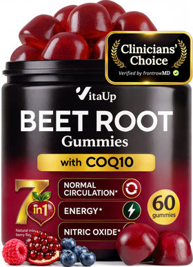 VitaUp gummies de racine de betterave 60 chews en emballage