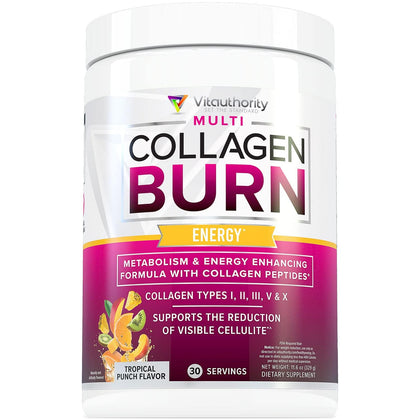 Vitauthority Multi Collagen Burn 408g avant de l'ouvrir