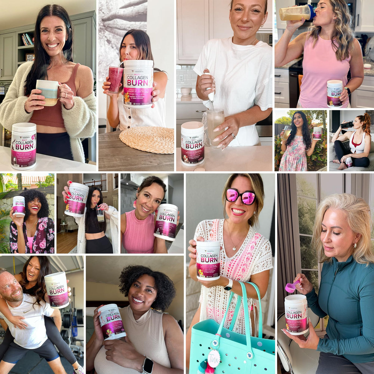 Vitauthority Multi Collagen Burn mixed in a glass