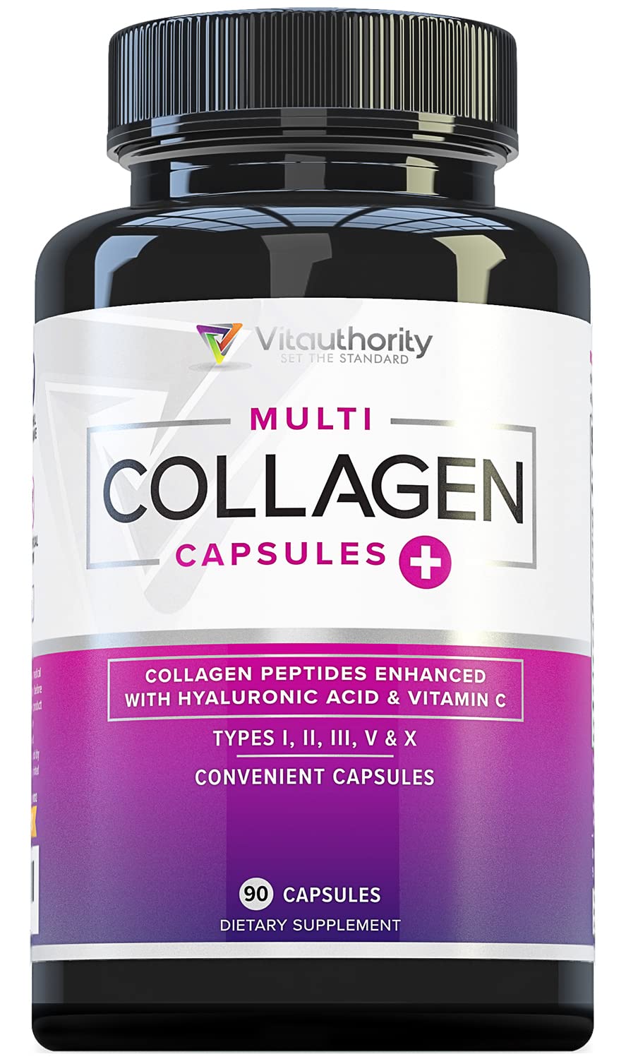 Vitauthority Multi Collagen Peptides Capsules 90g vue de face