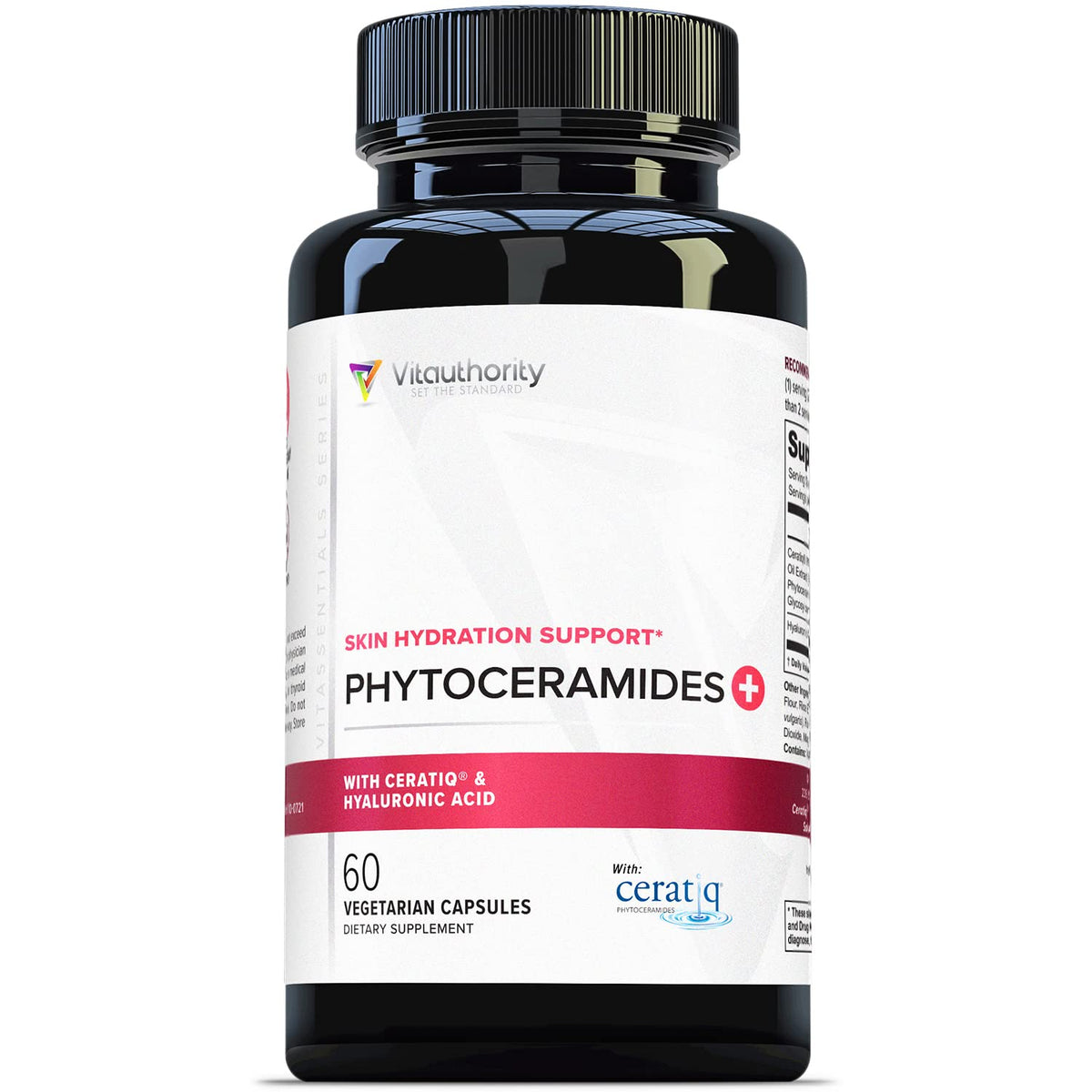 Vitauthority phytocéramides 700mg acide hyaluronique capsule avant