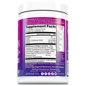 Vitauthority poudre de collagène multi pour femmes 358g dans un cadre de bien-être