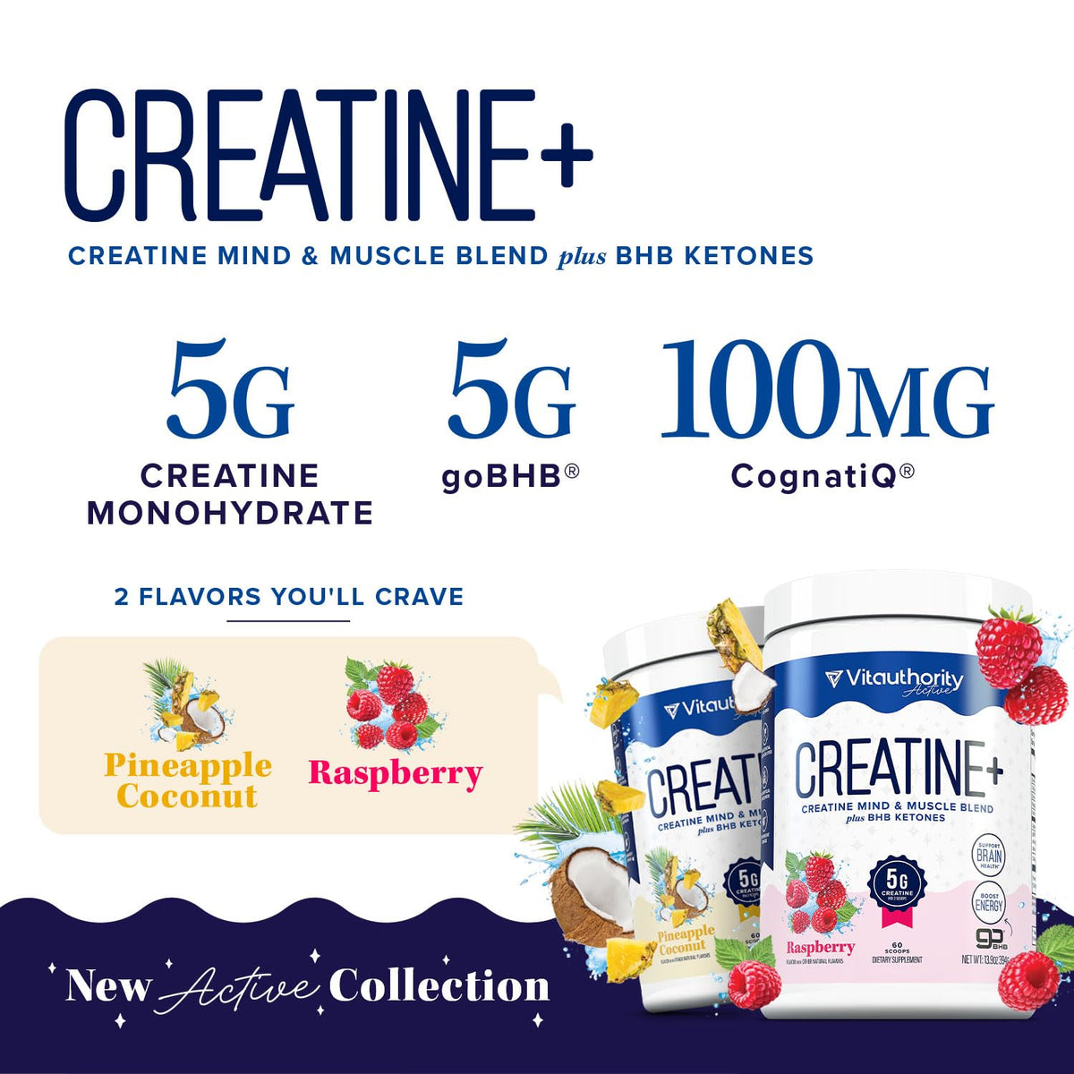 Vitauthority Poudre de Créatine Monohydrate Ananas Coco en usage