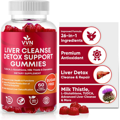 VitaVida gummies détoxifiant foie 700mg vue avant du produit