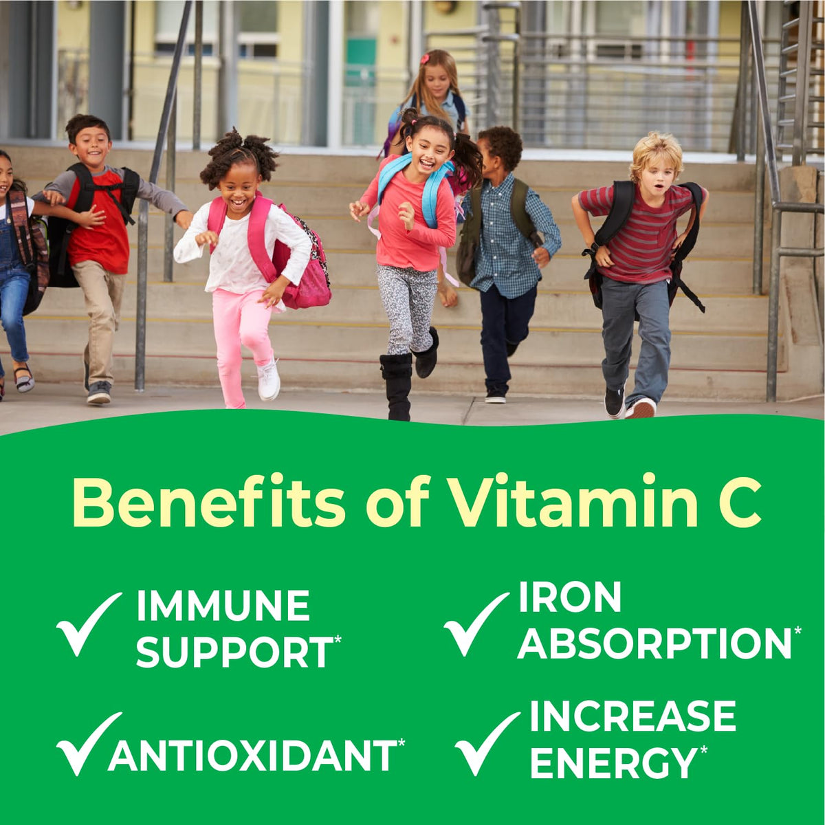 VitaWorks Vitamine C Enfants 250 mg comprimés sur une table