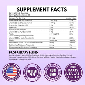 VITBOOST Biotine Collagène 25000 mcg 60 comprimés côté