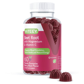 Viteey Gommes de Betterave 60 Gummies emballage avant