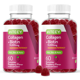 Viteey Gummies au Collagène et Biotine 120 Gummies vue avant