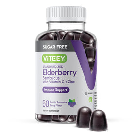 Viteey Gummies au Sureau Noir 60 Gummies vue de face