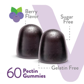 Viteey Gummies au Sureau Noir à l'intérieur du contenant