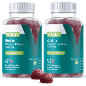Viteey Gummies Biotine 10 000 mcg 120 Gummies devant
