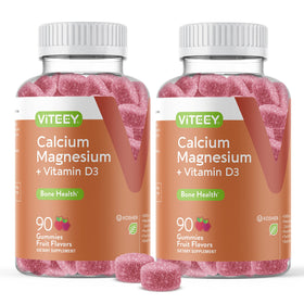Viteey Gummies Calcium 180 unités devant vue avec emballage