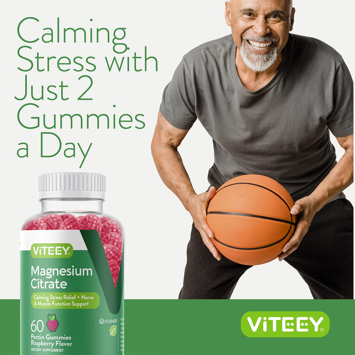Viteey Gummies de Magnésium 66mg gummies sur une table