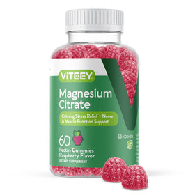 Viteey Gummies de Magnésium 66mg pot de 60 gummies vue de face