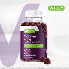 Viteey Gummies de Moringa 4000mg avec une vue de côté