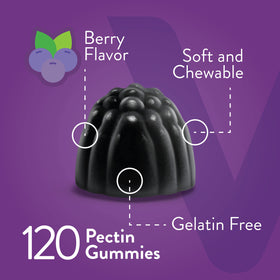 Viteey Gummies de Sureau Noir 120 Gummies emballage