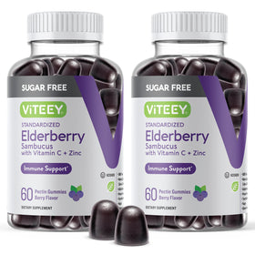 Viteey Gummies de Sureau Noir paquet avant avec logo
