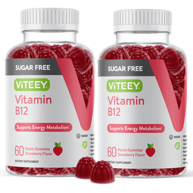 Viteey Gummies de Vitamine B12 1000mcg pot de 120 gummies