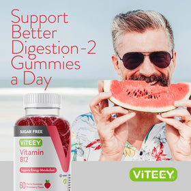 Viteey Gummies de Vitamine B12 avec ingrédients naturels