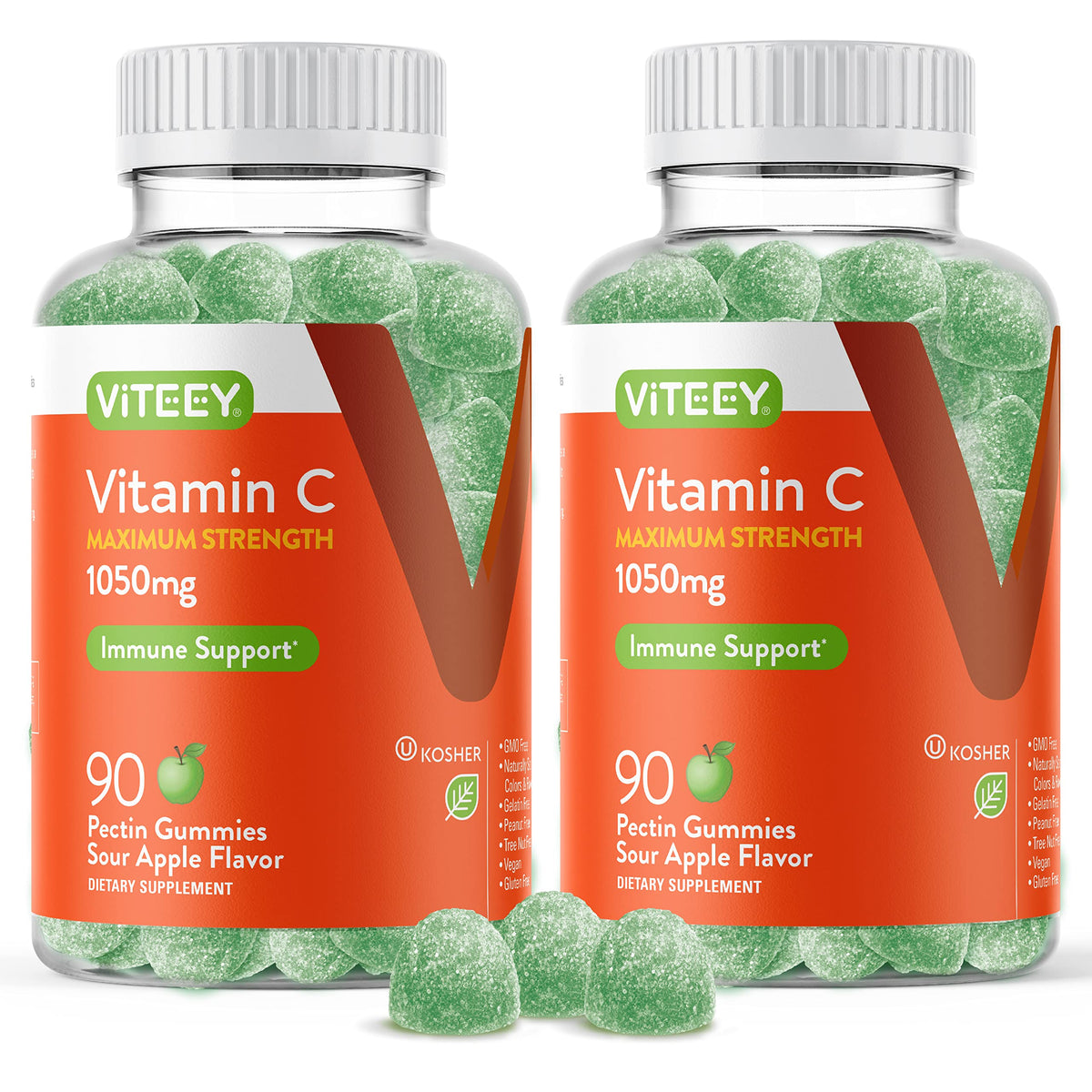 Viteey Gummies de Vitamine C 180 gummies en pot