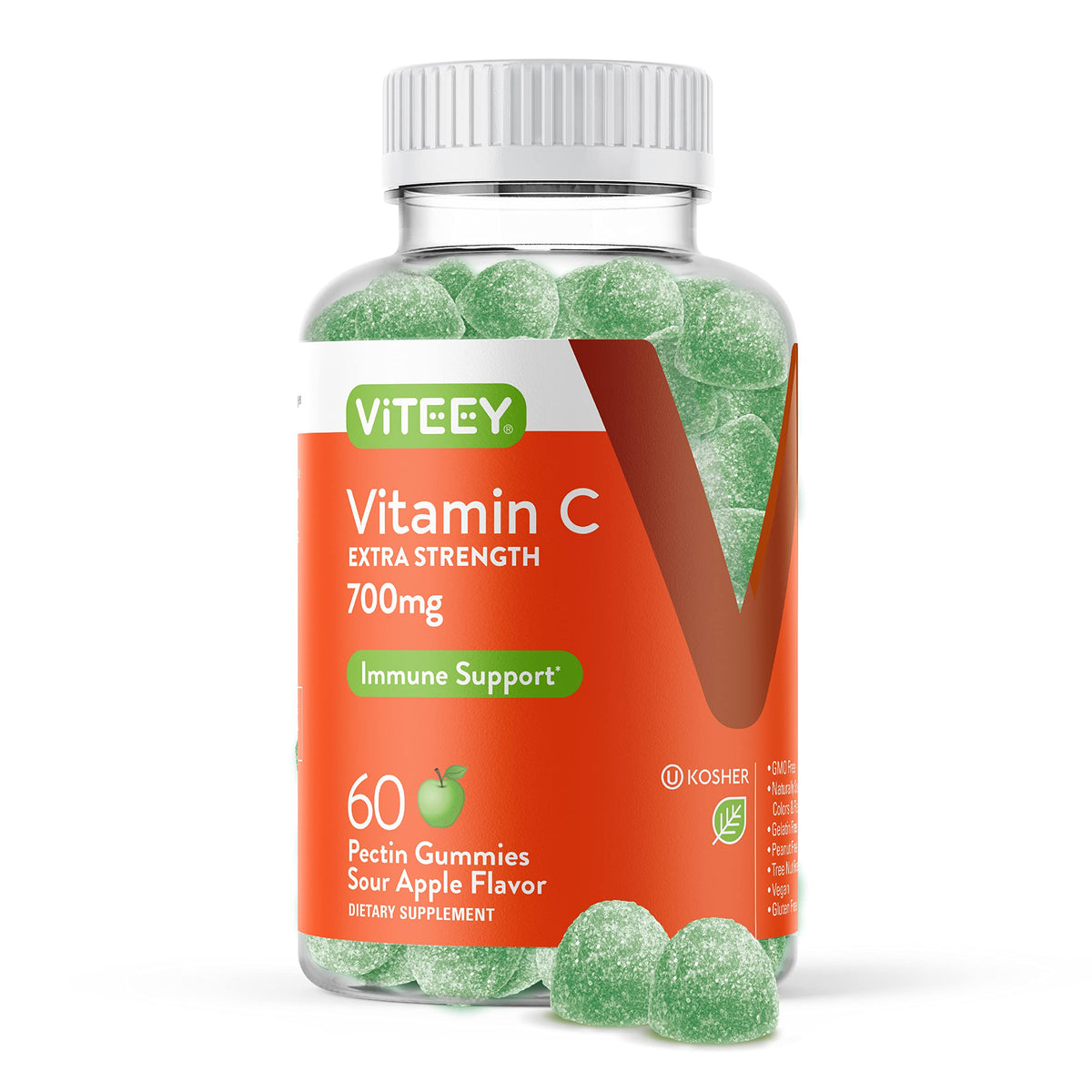 Viteey Gummies de Vitamine C 60 gummies en boîte