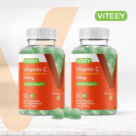 Viteey Gummies de Vitamine C vue arrière du pot