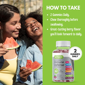 Viteey Gummies Multivitamines 60 Gummies avec ingrédients naturels