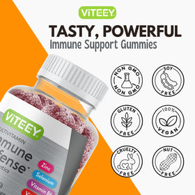 Viteey Gummies Multivitamines 60 Gummies montrant la texture