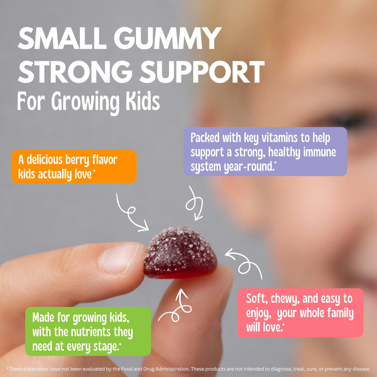 Viteey Gummies Multivitamines Enfants gummies avec ingrédients naturels