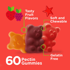 Viteey gummies multivitamines enfants gummies sur une table