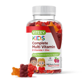 Viteey gummies multivitamines enfants pot de 120 gummies vue de face