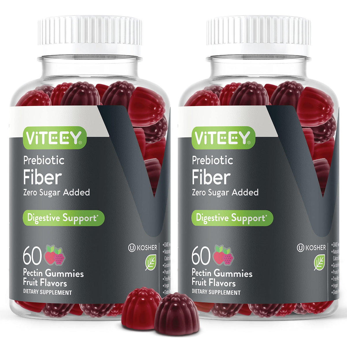 Viteey Gummies Prébiotiques 60 gummies en emballage avant