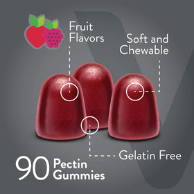 Viteey Gummies Prébiotiques 90 Gummies avec une portion de 3 gummies