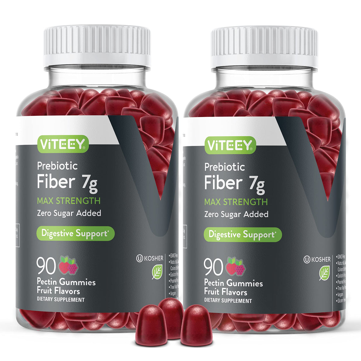 Viteey Gummies Prébiotiques 90 gummies en pot