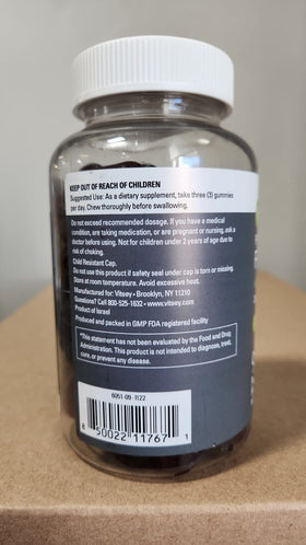 Viteey Gummies Prébiotiques 90 Gummies pot ouvert