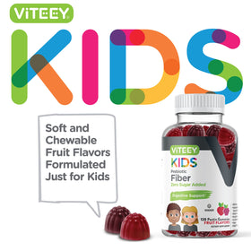 Viteey Gummies Prébiotiques Enfants bouteille avec étiquette