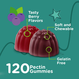 Viteey Gummies Probiotiques Enfants étiquette avec informations nutritionnelles