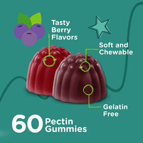 Viteey Gummies Probiotiques pour Enfants étiquette avec informations nutritionnelles