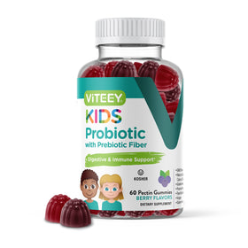 Viteey Gummies Probiotiques pour Enfants pot de 60 gummies