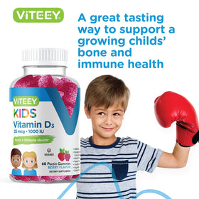Viteey Gummies Vitamine D3 Enfants informations nutritionnelles