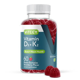 Viteey Gummies Vitamine D3 K2 1000 IU vue avant avec emballage