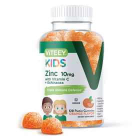 Viteey Gummies Zinc pour Enfants 10mg 120 gummies orange