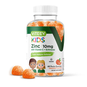 Viteey Gummies Zinc pour Enfants 10mg flacon de 60 gummies