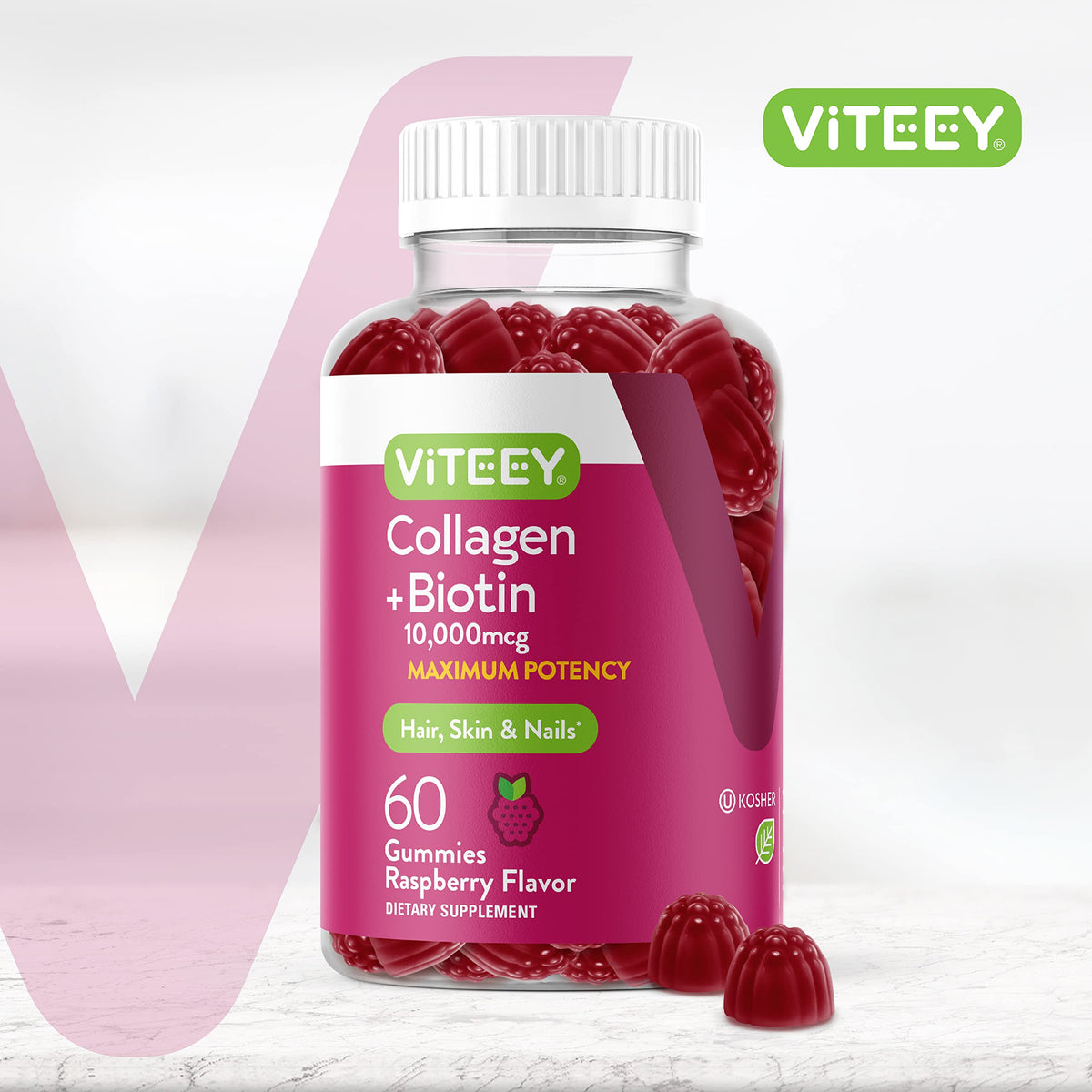 Viteey Gummy Collagène étiquette et ingrédients