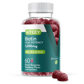 Viteey Gummy de Biotine 5000 mcg boîte vue avant